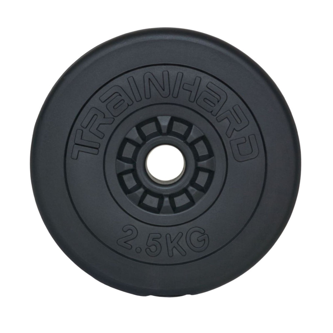 Train Hard® Hantelscheiben mit 30 mm Ldm, 20 kg, Kunststoff/Zement HanssonSports.de