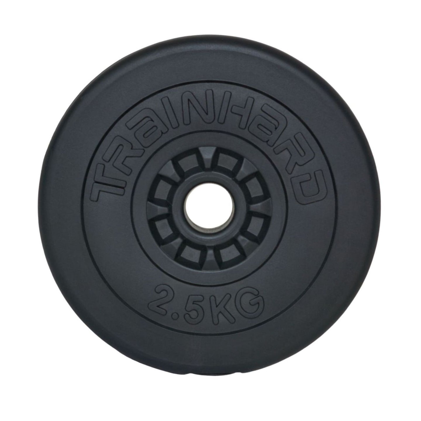 Train Hard® Hantelscheiben mit 30 mm Ldm, 20 kg, Kunststoff/Zement HanssonSports.de