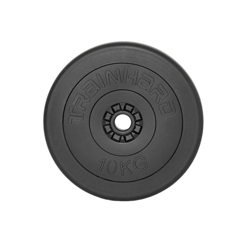 Train Hard® Hantelscheiben mit 30 mm Ldm, 20 kg Kunststoff/Zement