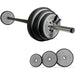 Train Hard® Hantelset mit Langhantelstange von 140 cm, mit Gewichte HanssonSports.de