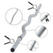 Train Hard® Curlhantelstange SZ-Stange, 1,3 meter HanssonSports.de