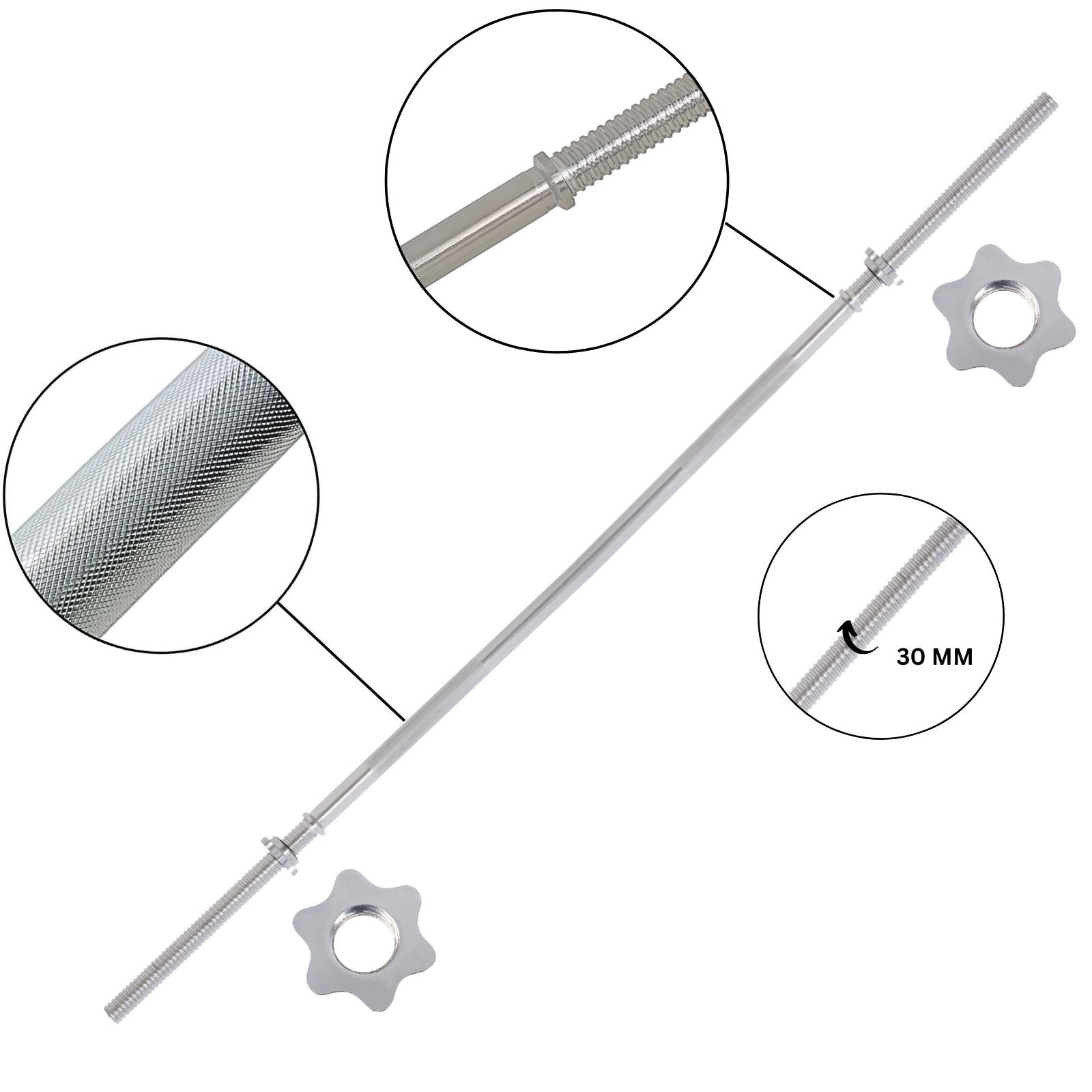 Train Hard® Langhantelstange 10 Kg, Vollstahl 175cm HanssonSports.de