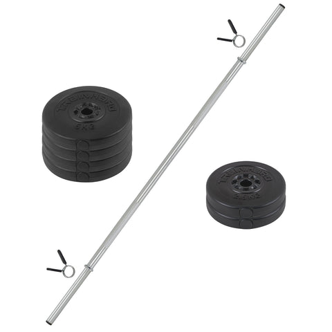 Train Hard® Langhantelset mit Gewichten 25Kg bis 60Kg