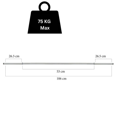 Train Hard® Langhantelset mit Gewichten 25Kg bis 60Kg