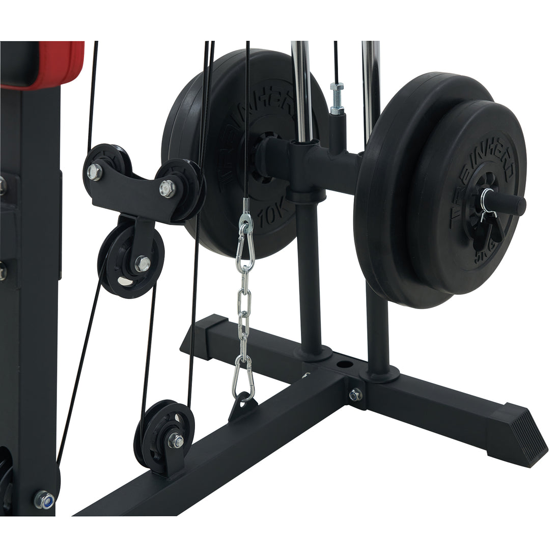 Dual Power Arm mit Detailaufnahme Gewichtsaufnahme
