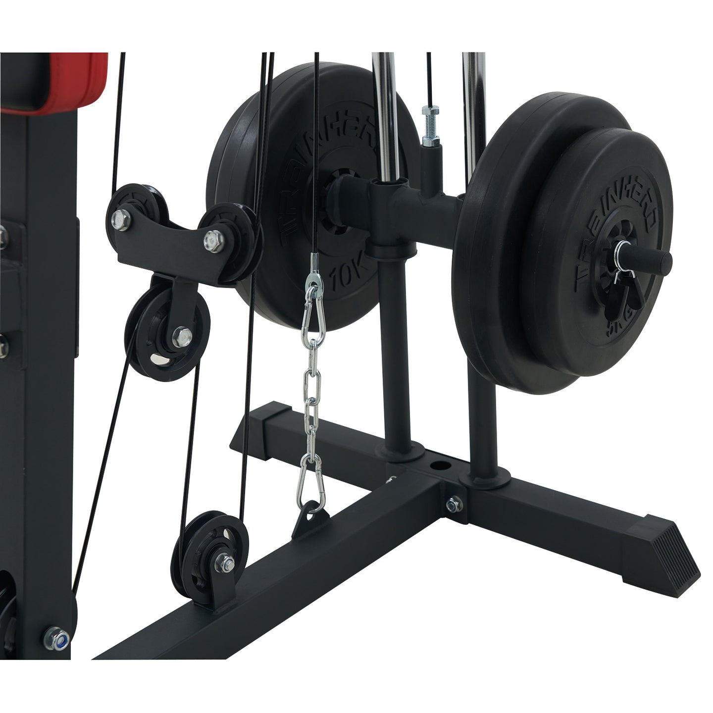 Dual Power Arm mit Detailaufnahme Gewichtsaufnahme